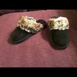 Zealand Diana Slippers, black size 8